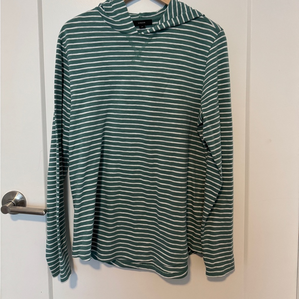 Vince striped long sleeve shirt